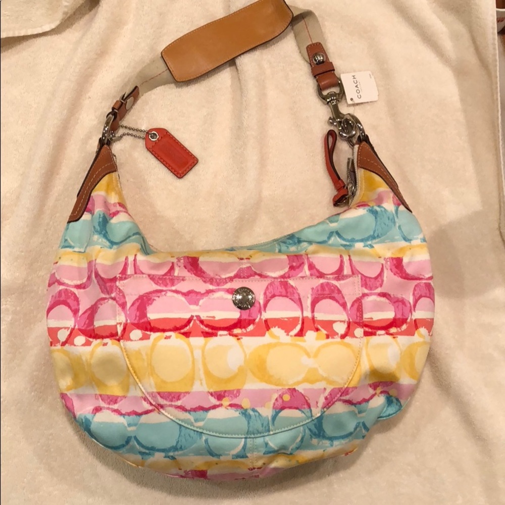 Coach Watercolor Hobo Purse